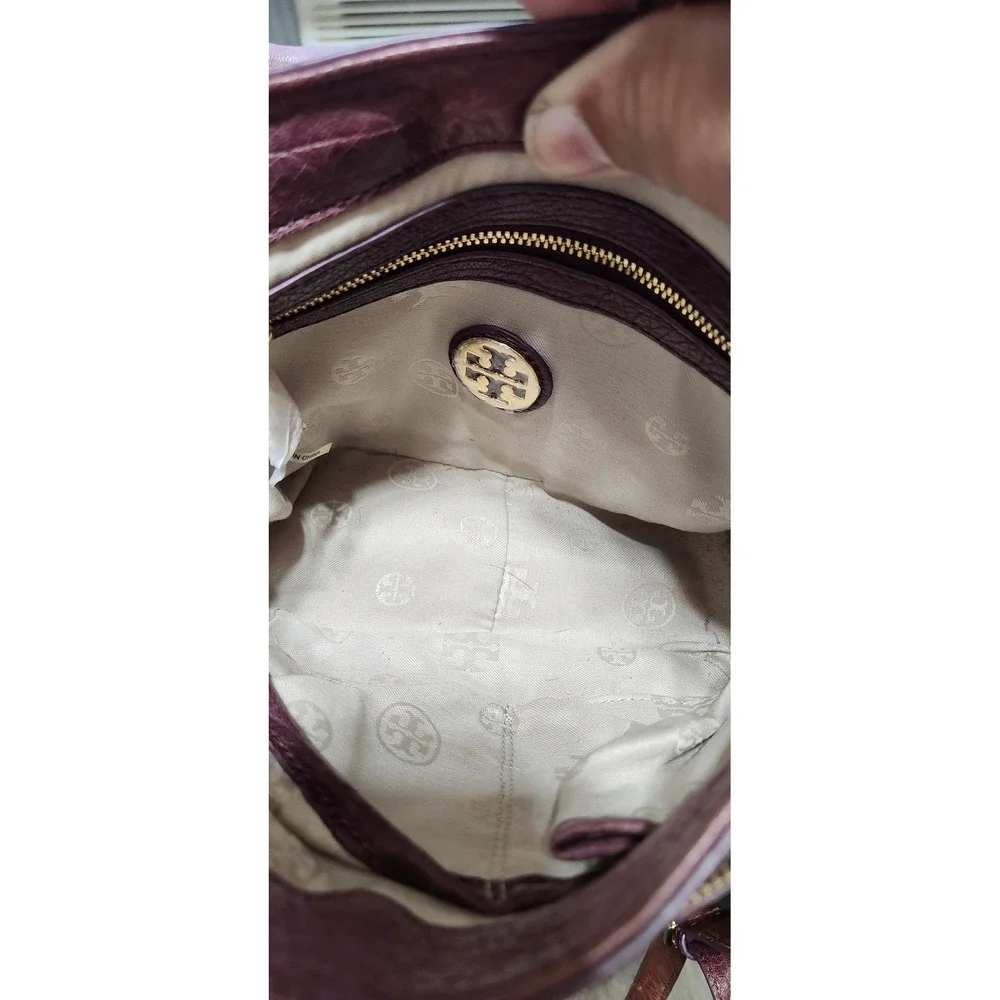 Early 2011 Tory Burch 797 Mini‎ Burgundy crossbody shoulder bag Authenticated